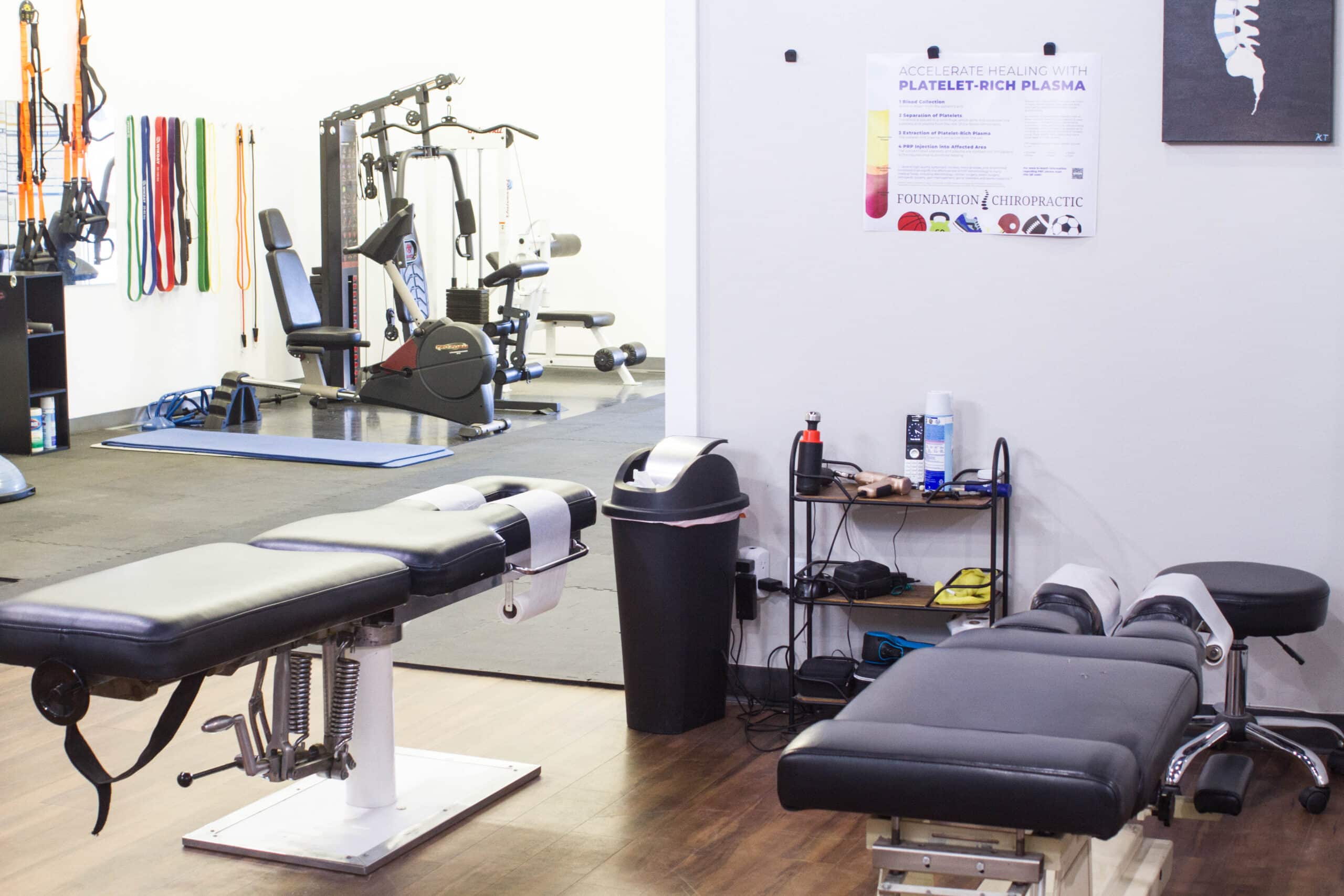Chiropractic adjustment room at Lehi