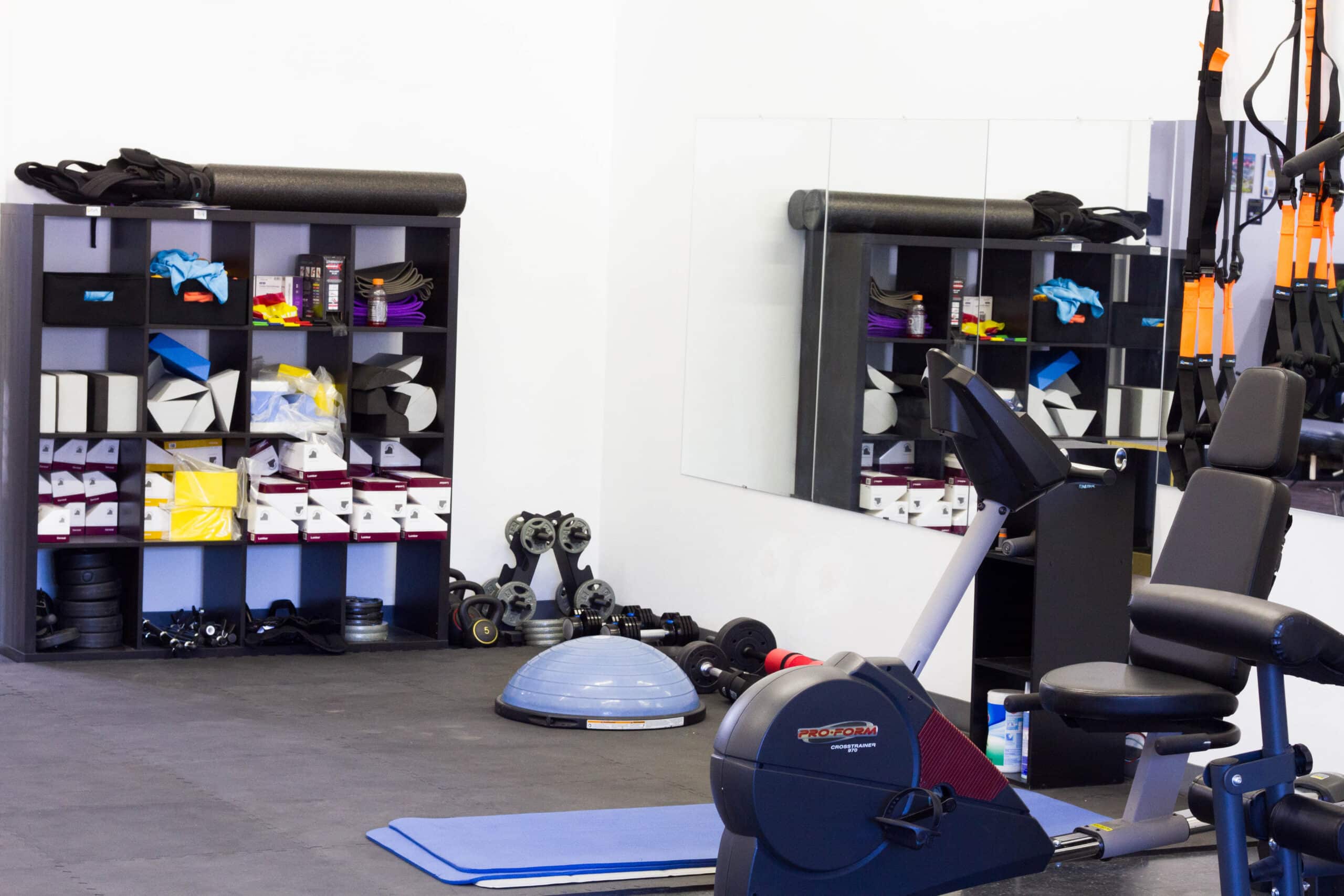 Personal training session at Lehi clinic